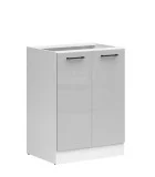 Cabinet JUNONA LINE D2D/60/82 BBL BRW light gray gloss order